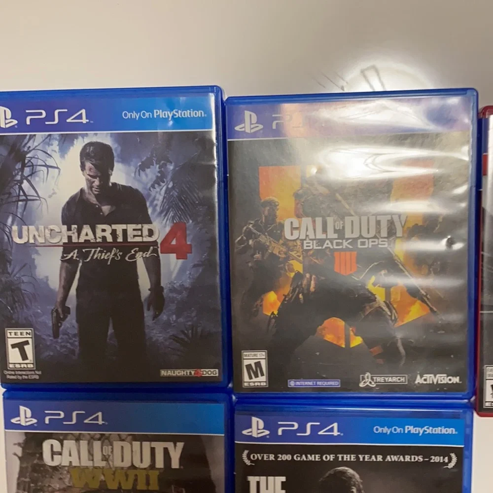 PlayStation 4 Slim 1TB Console and 5 Games